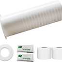 Mini Split Line Set Cover Wall Sleeve 2.87" OD 2.76" ID 7.87" Length, PVC AC Through Wall Pipe Sleeve for HVAC Air Conditioner Line Set Protection