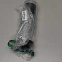 Straw Holder, Straw Dispenser with Lid for Standard Size Drinking Straws, Plastic Straws Storage Organizer for Counter Cabinet, Holds Straws up to 8.5 Inches (Color: Black + Grey)