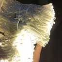 Twinkle Star 300 LED Window Fairy Curtain String Lights, 8 Modes Fairy Lights for Bedroom Wedding Party Home Garden Outdoor Indoor Wall Decorations, Warm White, 2 Pack