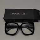 OCCI CHIARI 2.25 Reading Glasses Women Larger Readers 225 for Lady Thick Frame (1.0 1.25 1.5 1.75 2.0 2.25 2.5 2.75 3.0 3.5 4.0) (Black)