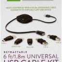 ReTrak Universal USB C Laptop Charger + 14 Adapter Tips