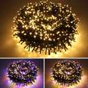 AWQ 1000 LED 82 FT Christmas Cluster Lights, Multi & Warm String Lights Plug in with 11 Modes, Timer & Memory Function Extendable for Indoor Outdoor Wedding Party Christmas Decoration (1000)