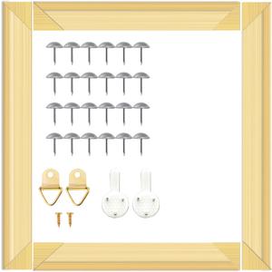 ECOIOU DIY Canvas Mini Stretcher Bars 6x6 Inch Canvas Frame, Sturdy Stretcher Frames for Oil Paintings, Prints, Paint by Numbers & Posters(Need Extra Size to wrap Around The Frame)