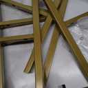 Ladder Shelf 4 Tiers Metal Industrial Bookshelf,White Marble Wood Tall Open Storage Rack and Display Shelves,Wall Mount Wide Book Case for Home Office Bedroom,Small (1 PC 15.7IN)