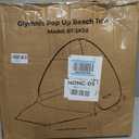 Glymnis Pop Up Beach Tent Beach Shade Tent for 1-4 Persons Sun Shelter UPF 50+ Enclose Zipper Door Portable Easy Up Beach Tent