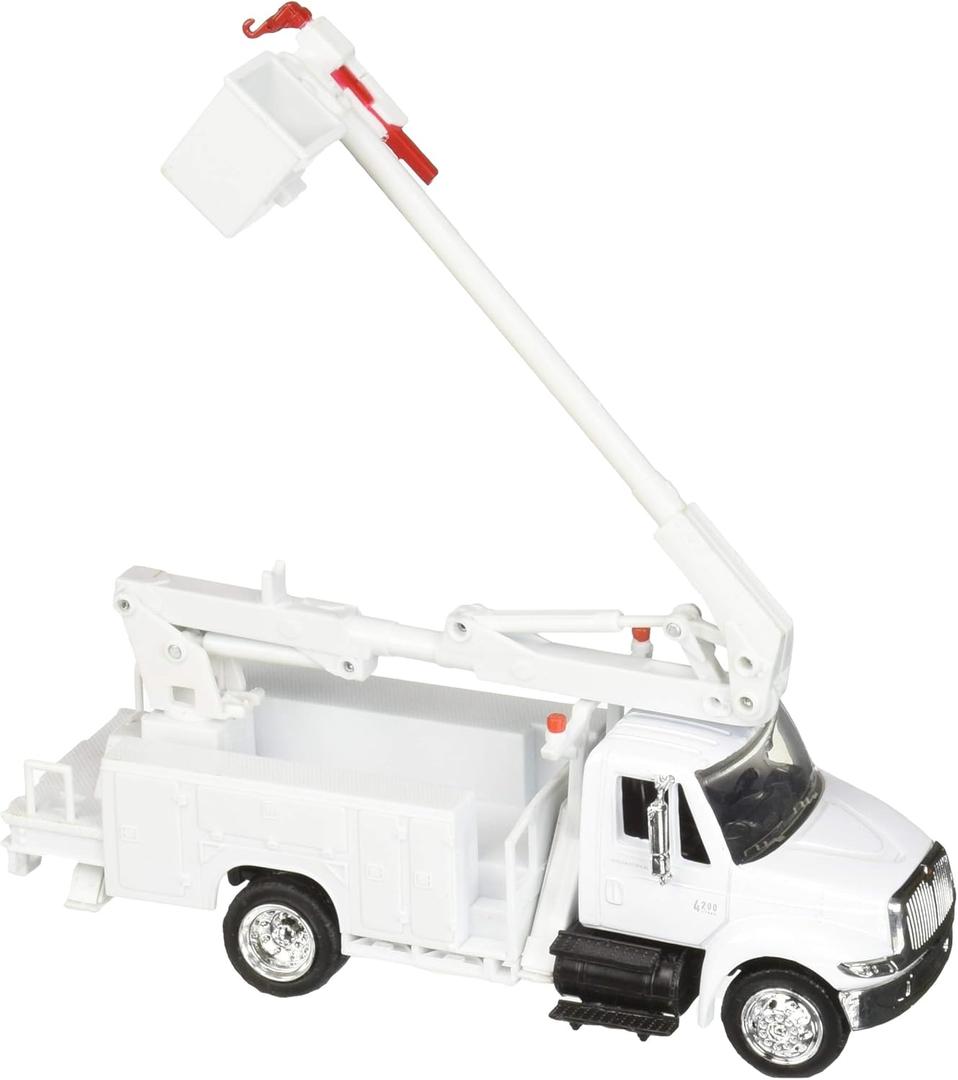 International 4200 Line Maintenance Service Truck White Long Haul Trucker Series 1/43 Diecast Model by New Ray