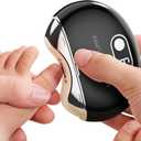 Automatic Electric Nail Clipper,with LCD Digital Display, Safety Baby Fingernail Nail Clipper, 3-Speeds Levels and Nail Clip Storage, USB Rechargeable Suitable for Babies,Children (Black)