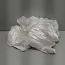 HommxJF 4pc White Breathable Satin Sheets Set  Twin Size with 1 Flat Sheet, 1 Deep Pocket Fitted Sheet, 2 Pillowcases