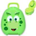 My Carry Potty - Dinosaur Travel Potty, Award-Winning Portable Toddler Toilet Seat for Kids to Take Everywhere