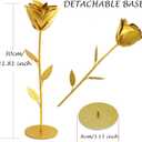 50th Anniversary Gold Gifts Golden Rose Romantic Gifts for Women Gold Table Decor Sweetheart Table Decorations Wedding Regalos para Mujer Gift for Girlfriend Wife Christmas Valentine's Day