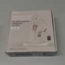 Wireless Headset, Bluetooth Headset with Microphone AI Noise Canceling & USB Dongle, On-Ear Wireless Headphones with Mic Mute & Charge Dock for Work Computer Phone Office Call Meeting