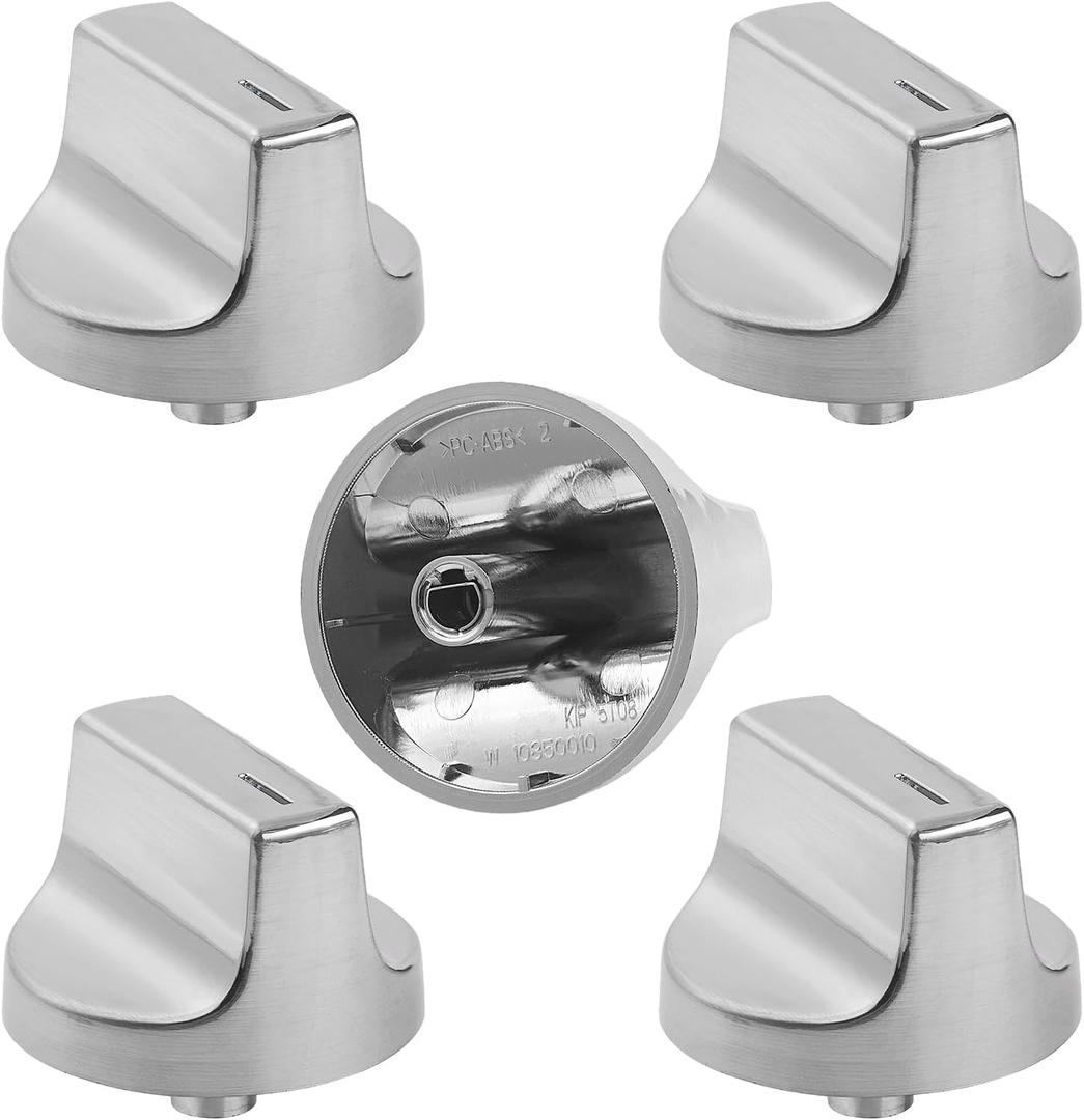 5 Pack W11366438 Stove Knobs Replacements Compatible with Whirlpool Gas Ranges WCG55US0HS00 WCG55US6HS00 WCG77US0HS00,Replace Part W10850010 W11084623 AP6888134 4929319 PS12723935