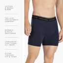 Fishers Finery Athletic Fit Modal Boxer Briefs Moisture Wicking Microfiber Underwear Multipack (Gray, L)