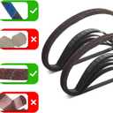 1/2 x 18 inch Sanding Belts, Aluminum Oxide,10 Each of (40/60/80/120/180/240), Fits for Astro 3037,for WEN 6307,for Ryobi PSD101B,for Ingersoll 360-418