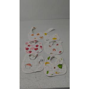 6 baby girl bibs