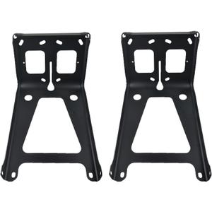 2 PCS Driver & Passenger Side Front Bumper Bracket Black Aluminum Fit For 2007-2017 Freightliner Cascadia