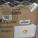 Folding Wagon Cart Heavy Duty Collapsible Utility Wagon Outdoor Camping Garden Cart with Universal Wheels for Camping, Sports, Shopping (Black) 