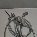 High Pressure 6 Setting Shower Head Hand-Held with ON/OFF Switch and Spa Spray Mode - Hand Held Shower Head with Handheld Spray - Shower Head with Hose - Chrome