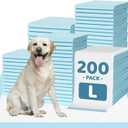 200 Count Large Dog & Cat Puppy Pee Pads - 28"x30" Absorbent Potty Training Pads | Leakproof Quick-Dry Disposable Pet Pads for Puppies, Dogs & Cats | Indoor, Outdoor, Litter Box, Housebreaking Use