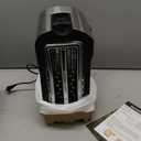 Elite Gourmet ECT-3100 Long Slot 4 Slice Toaster, Reheat, 6 Toast Settings, Defrost, Cancel Functions, Built-in Warming Rack, Extra Wide Slots for Bagels & Waffles, Stainless Steel & Black