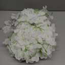 ZINHO 60 Branches Wisteria Hanging Flowers, Artificial White Wisteria Flowers Garland for Wedding Arch Ceremony Party Garden Home Backdrop Decor