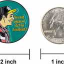 6 x Golf Ball Marker, Funny Golf Hat Clip with Enamel Magnetic Ball Marker, Happy Gilmore Golf Accessories for Men and Women Golfers