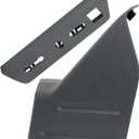 Power Seat Control Switch Housing Bezel & Seat Panel Trim | Compatible with 2009-2014 Ford F150,2010-2014 Lincoln Mark LT Truck Replacement | Front Driver Side Recliner Switch Panel (Steel Gray)