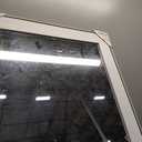 Basics Rectangular Wall Mount Mirror 24" x 36", Standard Trim, White