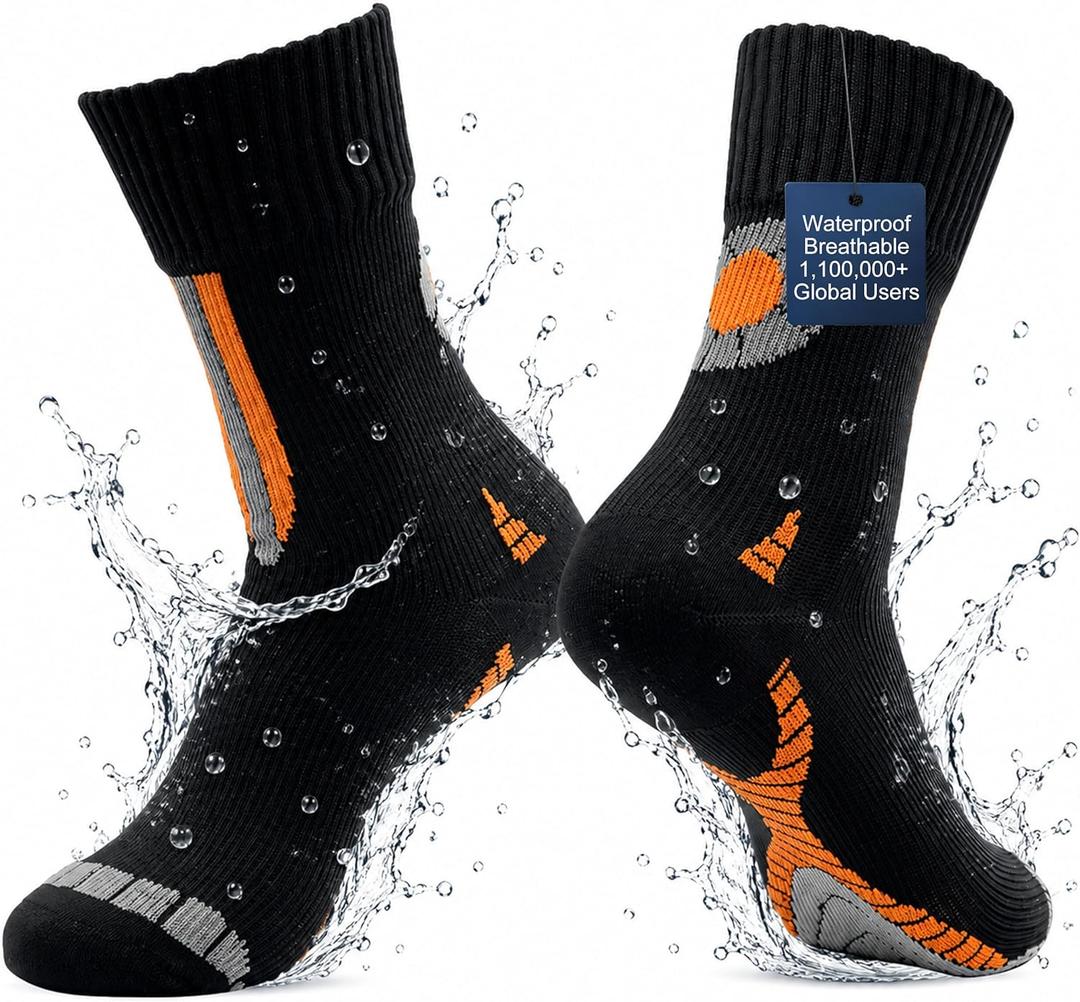 RANDY SUN Waterproof Breathable Socks, [SGS Certified] Unisex Novelty Skiing Trekking Hiking Wading Trail Socks