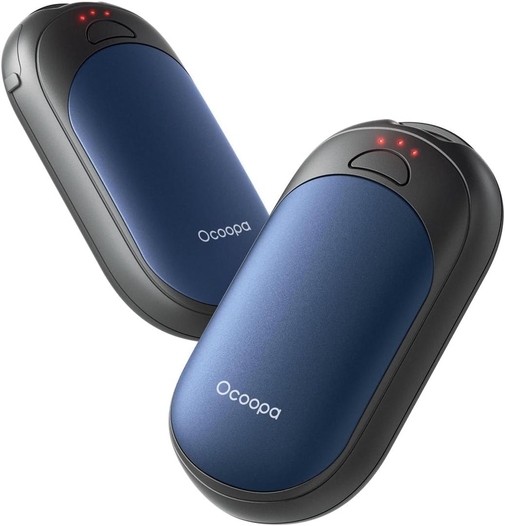 OCOOPA Magnetic Hand Warmers Rechargeable 2 Pack, UL Safety Heat 100-126F, 3-Settings, Pocket-Sized, Max. 8 Hrs Long Lasting,Great for Raynauds, Golf, Hunting, Camping, Gifts for Men Women, UT3 Lite (Blue)