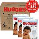 Huggies Size 2 Diapers, Snug & Dry Baby Diapers, Size 2 (12-18 lbs), 234 Count (3 Packs of 78), Packaging May Vary