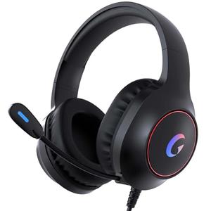 syndesmos CM7002 Gaming Headset for PS5, PS4, PC, Mac, Switch, Xbox Series, Surround Sound RGB Gaming Headphones with Noise Canceling Microphone, 50MM Dynamic Drivers, 3.5MM Audio Jack, Black