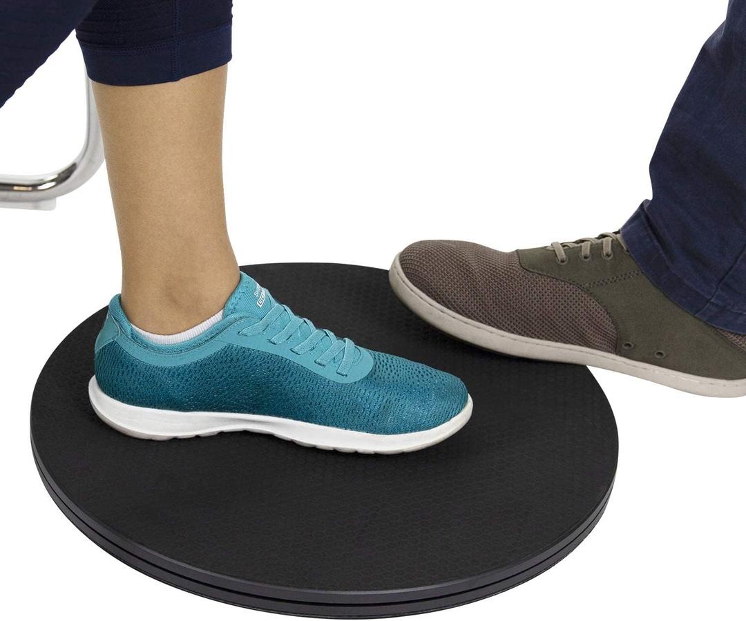 Vive 360 Pivot Disc - Patient Transfer Device for Elderly & Disabled - Swivel Turning Board 360 Degree Rotation - Handicap Senior & Stroke Disability Aid - Rotating Lazy Susan Turning Assist Pad (Black)