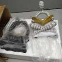 Heavy Duty Book Ends for Shelves, Thinker Decorative Bookends for Heavy Books, Unique Book Stoppers to Hold Book, Bookshelf Accessories, Modern Home Office Decor Aesthetic Black & White