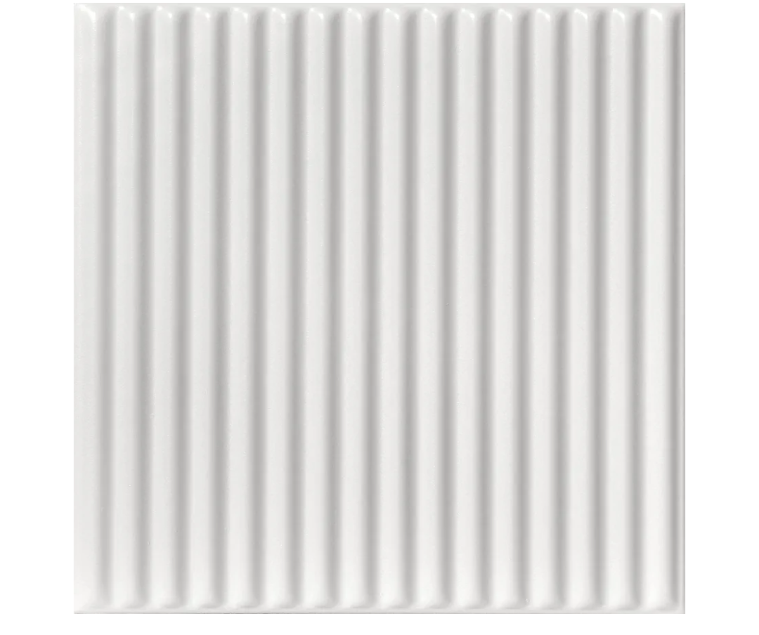 À LA MAISON CEILINGS R133 Corrugated Pre-Painted Foam Glue-up Ceiling Tile (256 sq. ft./Case), Pack of 96, Ultra Pure White - Satin (Behr)
