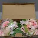 ASTRYAS Pink Peonies Artificial Flowers, 12Pcs Fake Peonies Silk Hydrangea Bouquet for Decoration Faux Peonies Bulk for Florals Arrangements Wedding Party Table Shower (12, Light Pink)