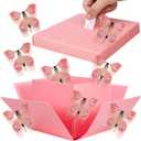 XLSXEXCL Butterfly Explosion Cardboard Gift Box, Flying Butterfly Surprise Box for Birthday, Wedding, Anniversaries, Christmas (Pink)