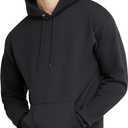 Hanes Men's EcoSmart Hoodie, Midweight Fleece, Pullover Hooded Sweatshirt (X-Large, Black)