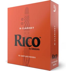 DAddario Woodwinds, Rico Bb Clarinet Reeds, RCA1030, Strength 3.0, 10-pack