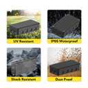 IP65 Waterproof Project Box, Outdoor Plastic Junction Box, Project Case for Garden Patio, Pack of 2, Black 7.13.5