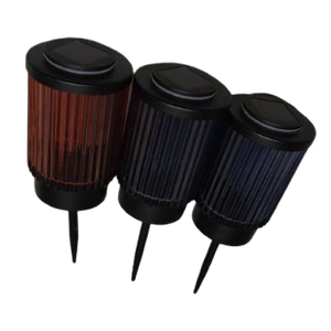 Solar Lights Outdoor for Garden, Red, Blue, 3 Pieces