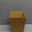 Wooden Trash Can,Small Square Bamboo Waste Bin for Bathroom, Bedroom, Dorm, College, Office - 8"x8"x10" Size，Bamboo