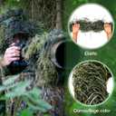 Nosiny 2 Pcs 4 Feet Ghillie Rifle Wrap for Sniper Camouflage Ghillie Netting Camo Rifle Cover Wrap for Forest Hunting Airsoft, Woodland