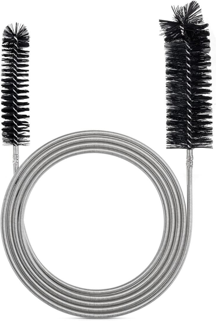 Drain Brush Pipe Cleaning Brush Slim Drain Hole Cleaning Tool Hose Flexible Feeding Tube Cleaning Brush Black Color