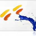 Nuanchu 1 Pcs 9 x 12 Inches Clear Tempered Glass Palette for Oil Painting Keeps Wet Paint Fresh Scratch Resistant Easy Clean up for Palette Artist Supplies DIY Color Mixing