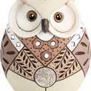 Owl Statue Home Decor Accents, Boho Decor for Living Room, Cute Owl Figurines Shelf Table Desk, Animal Statues and Sculptures Indoor Decorations for Women, Bird Lover Collection Wisdom Symbol