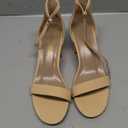 DREAM PAIRS Womens Low-Chunk Low Heel Pump Sandal (8 Wide, Nude)