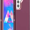 AICase for Galaxy S22 Plus Case with Screen Protector, Heavy Duty Drop Protection Rugged Shockproof/Dustproof Rugged Durable Case for Samsung Galaxy S22 Plus 6.6" (Night Purple/Baby Pink)