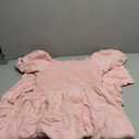 ZESICA Women's 2026 Summer Square Neck Short Puff Sleeve Solid Color High Waist Casual Smocked Flowy A Line Tiered Midi Dress (Pink), XL