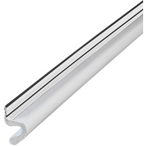 M-D Building Products 91396 96 in. White Vinyl-Coated Foam Top and Sides Door Seal for Doors with Kerf/Channel